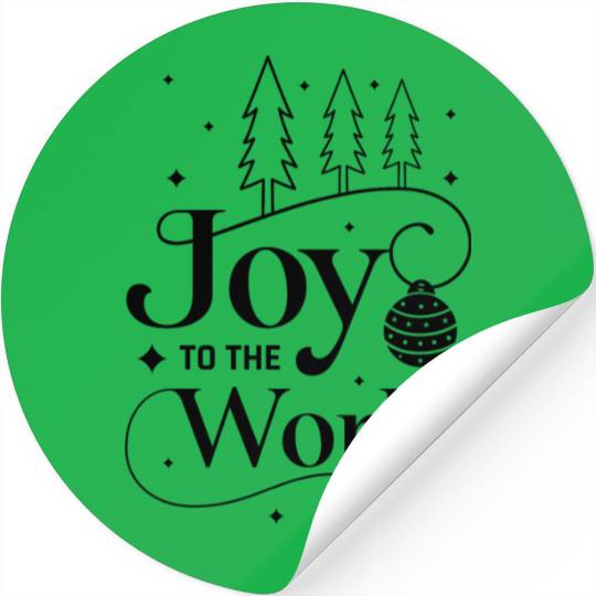 Joy to the World Christmas Presents Gift Ideas Stickers