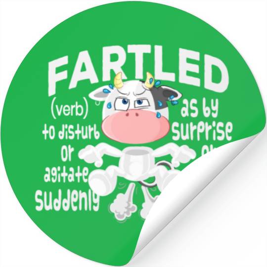 Fartled Cow Stickers