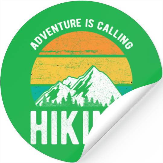 Adventure is Calling Hiking Stickers