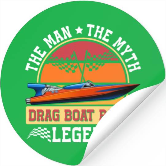 Drag Boat Racing Racer Speed Boat Driver Legend Stickers