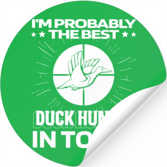 Duck Hunting Funny Stickers