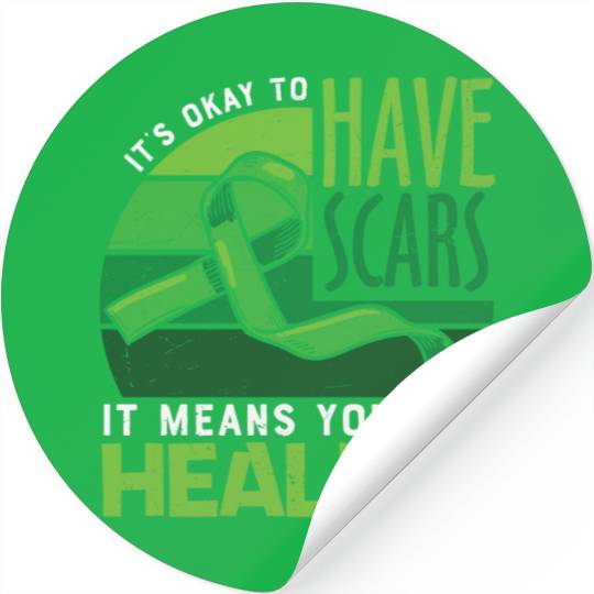 Green Ribbon Mental Health Awareness Stickers