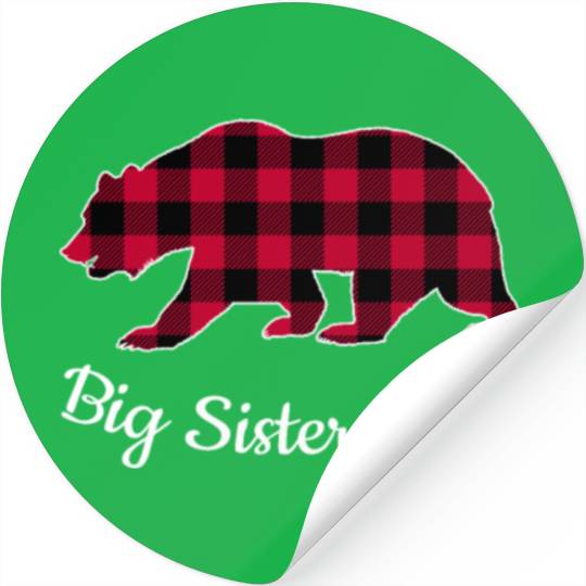 Big Sister Bear Stickers