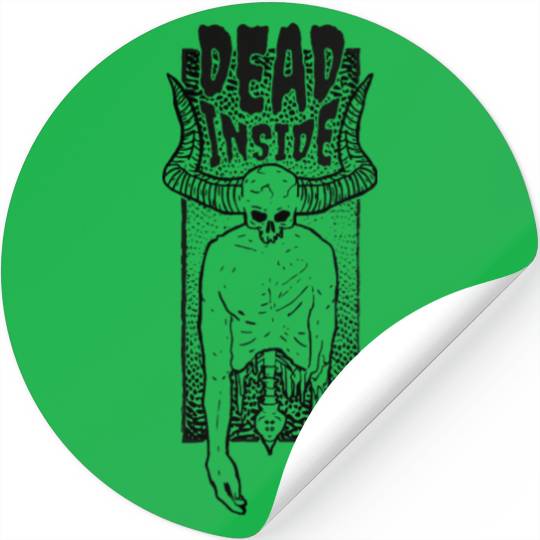 Dead-inside half skeleton Dead-inside half skeleto Stickers