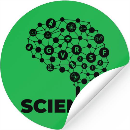 SCIENCE Brain Science Geek Teacher Student Gifts Stickers