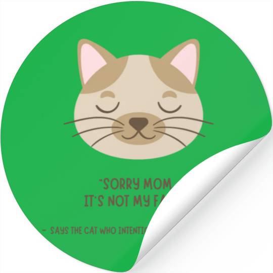 The perfect Cat Mom Stickers