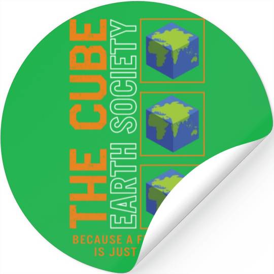 Earth Stickers, The Cube Earth Society Earth Stickers,