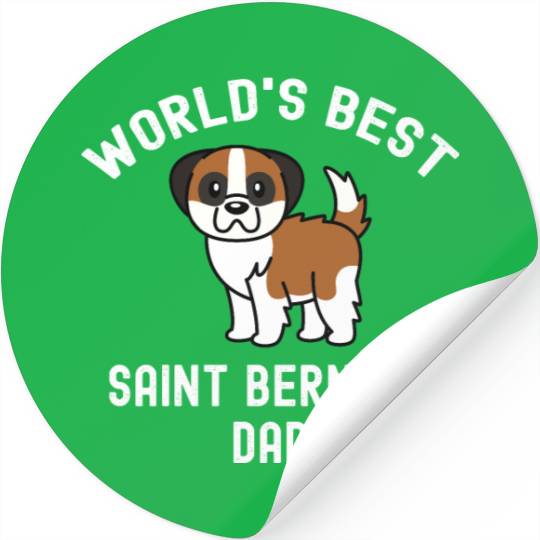 World's Best Saint Bernard Dad Stickers