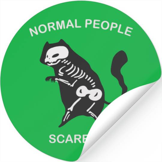 Normal People Scare Me Stickers