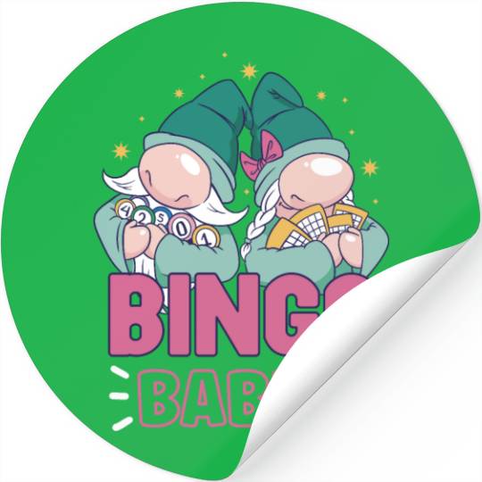 Bingo Card Game Grandma Bingo Player Bingo Cards Stickers