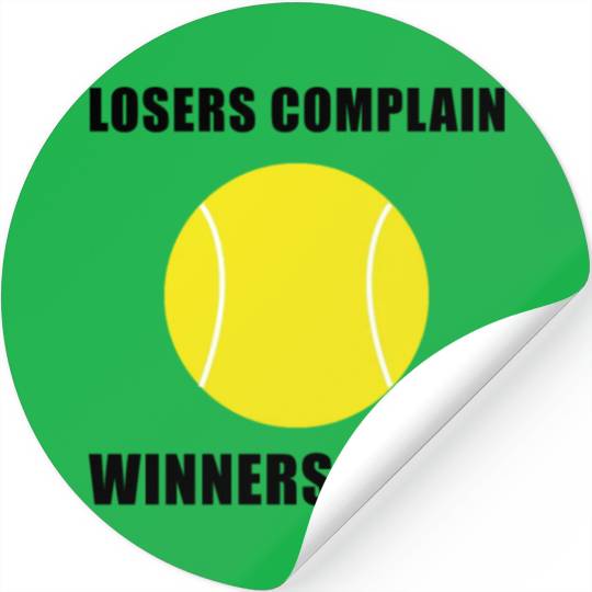 Winners Train Tennis Stickers