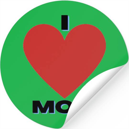 I love mom Stickers