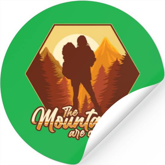 The mountains are calling Stickers
