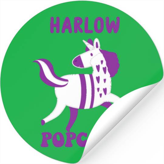 Harlow And Popcorn Merch Popcorn The Pony Stickers