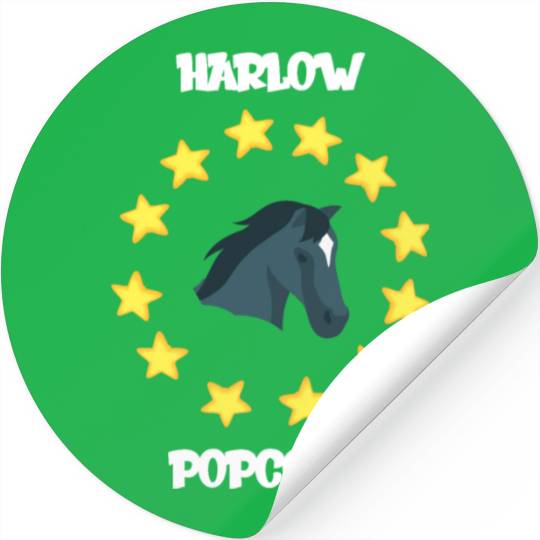 Harlow And Popcorn Merch Popcorn The Pony Stickers