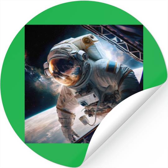 Astronaut Cosmonaut Sci-Fi character Stickers