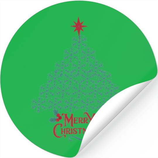 MERRY CHRISTMAS TREE Stickers