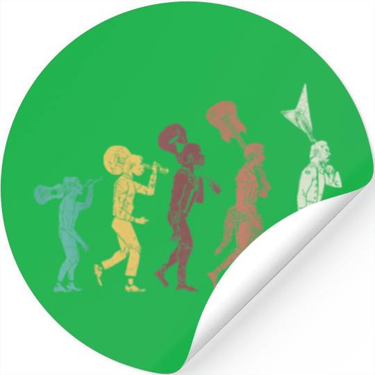 Guitar Players Retro Music Guitarist Stickers