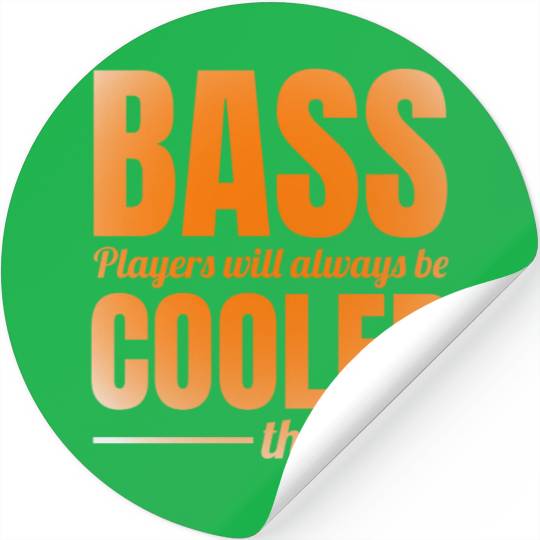 Bass Guitar Player Music Musician Bassist Funny Stickers