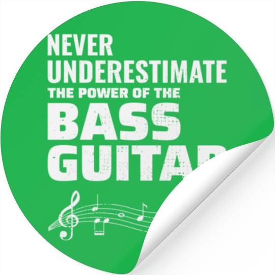 Bass Guitar Player Music Musician Bassist Funny Stickers