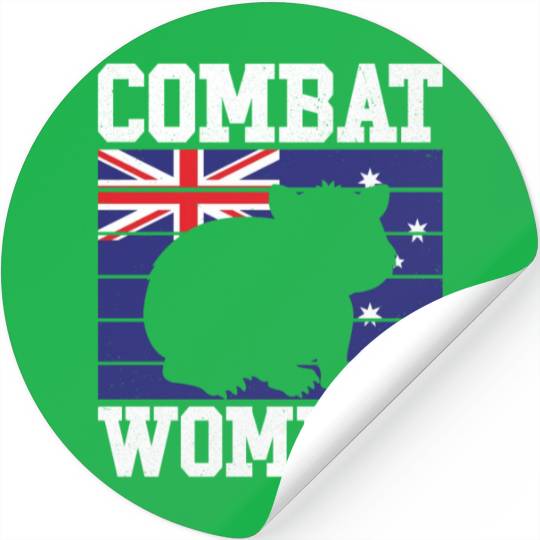 Combat Wombat For A Wombats Lover Stickers