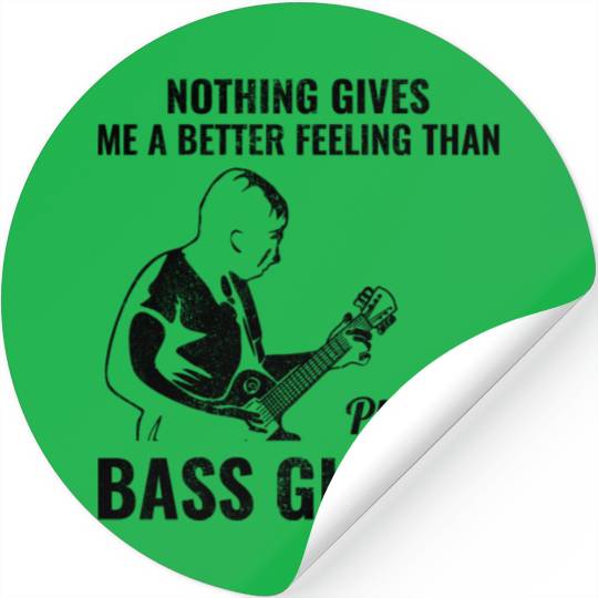 Bass Guitar Player Music Musician Bassist Funny Stickers