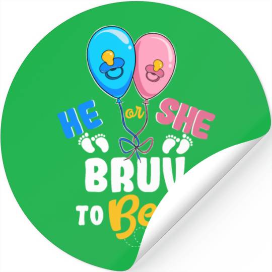 He or She Bruv To Bee Best Brother Ever Big Bro Stickers