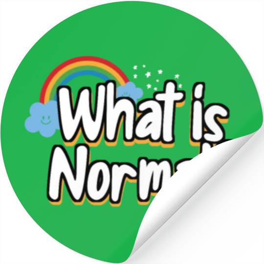 What Is Normal Time For Modern Thinking Lqbtq Stickers