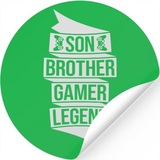 son brother gamer legend Stickers