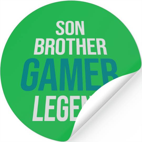 son brother gamer legend Stickers