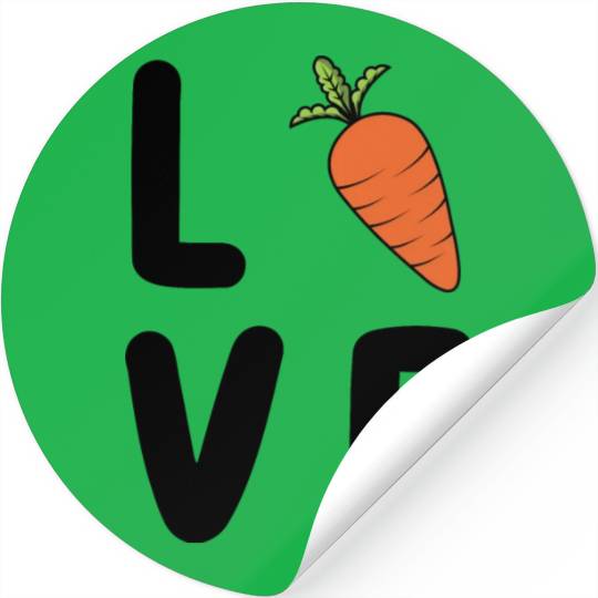 Carrot Love-Vegetable Love Stickers