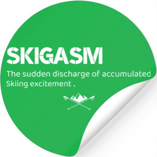 Winter Ski Apparel Skiier Gears Sports Lifestyle Stickers