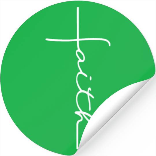 Faith Cross Christian Jesus Bible Stickers