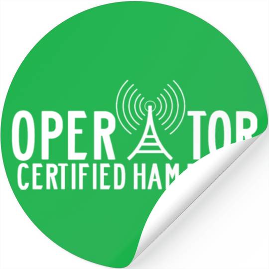 Certified Ham Radio Operator Call Sign Stickers