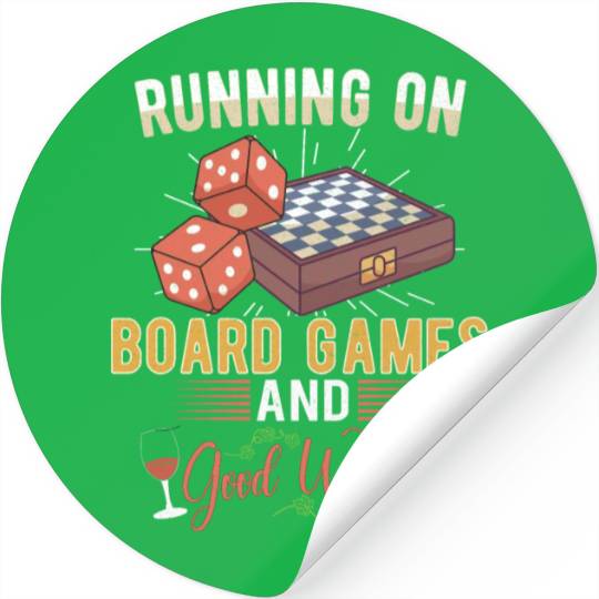 Wine Board Games Chess Board Game Player Gambling Stickers