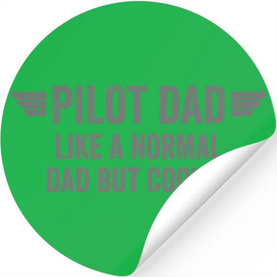 Pilot Dad Aviation Airplane Crew Father's Day Stickers