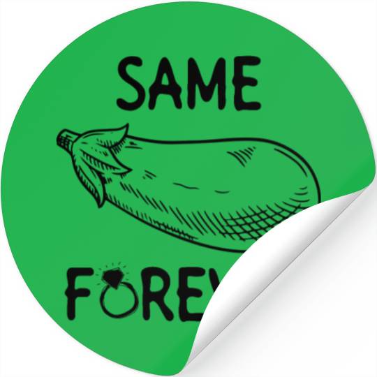 Same Eggplant Forever - Bride Bachelorette Party Stickers