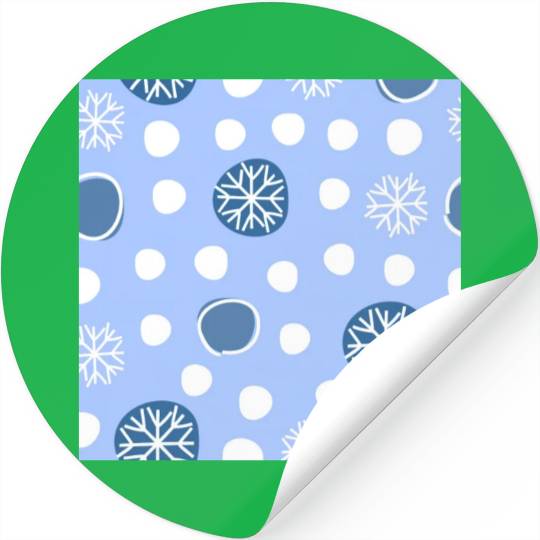 Winter Snowflakes Pattern Stickers