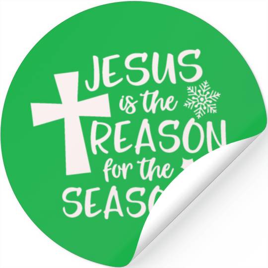Jesus is The Reason for the Season Candy Christian Stickers