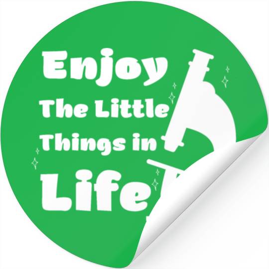 funny microscope, microbiologists biology nerd Stickers