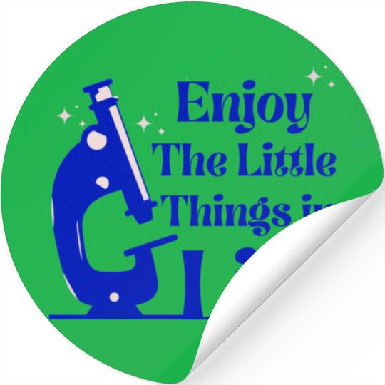 funny microscope, microbiologists biology nerd Stickers