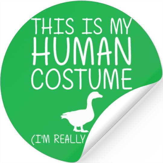 Goose Easy Halloween Human Costume Waterfowl Anima Stickers