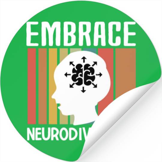 Neurodiversity Stickers Embrace ADHD Autism ASD