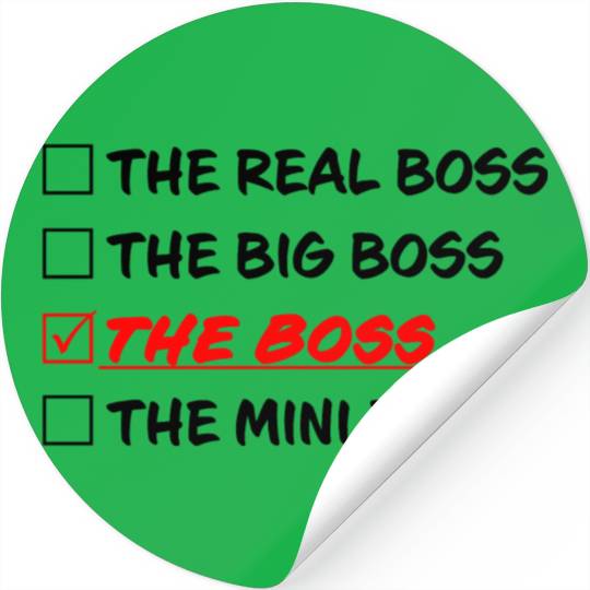 THE BOSS Stickers