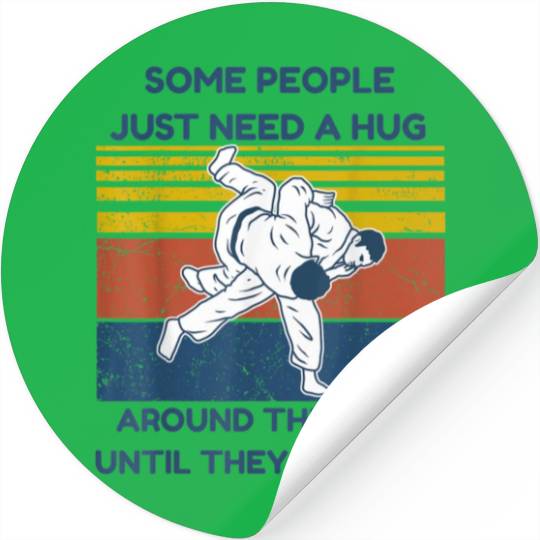 Funny Vintage BJJ Brazilian Jiu Jitsu Stickers