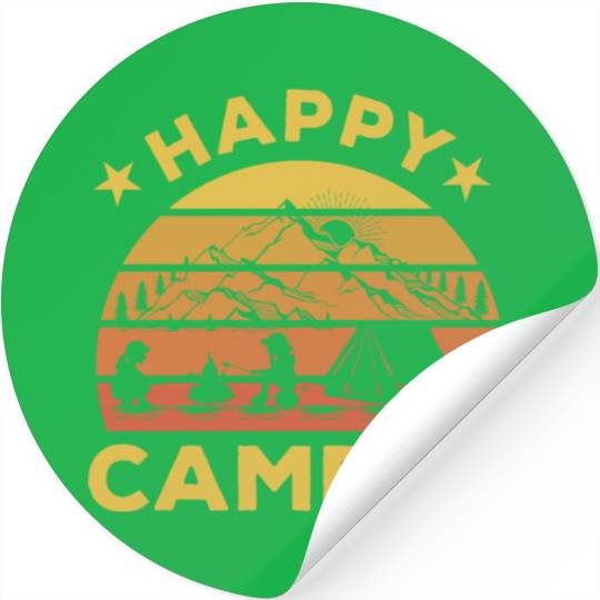 Happy Camper Stickers