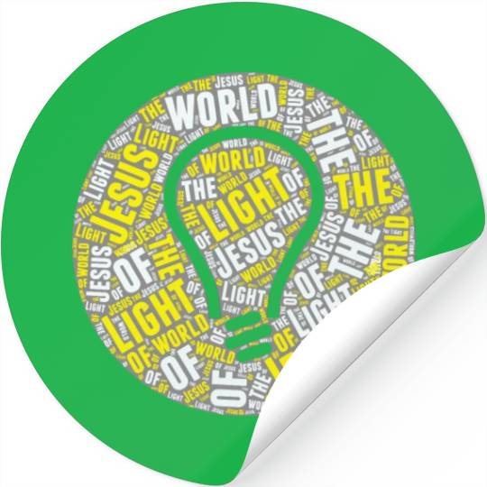 Jesus Is The Light Of The World Christian John 8 1 Stickers