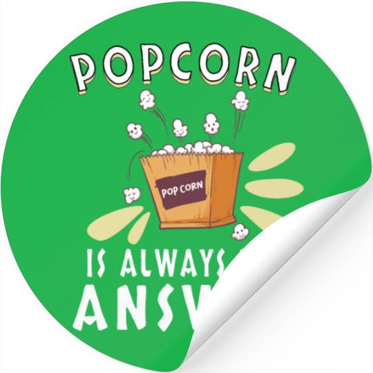 Movie Watching Cinema Popcorn Binge Watching Stickers