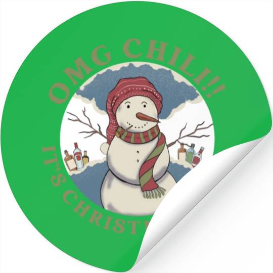 Omg Chili!! It's Christmas Time Apparel Stickers