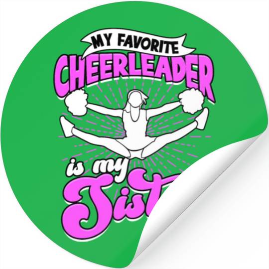 Cheerleader Flip Cheer Gymnast Cheerleading sport Stickers